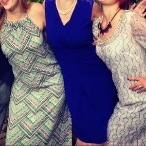 Elie Tahari Triacetate shift dress (royal blue)